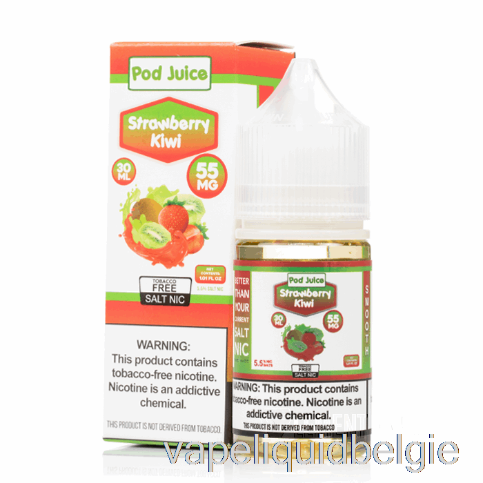 Vape Vloeibare Aardbei-kiwi - Peulensap - 30 Ml 35 Mg